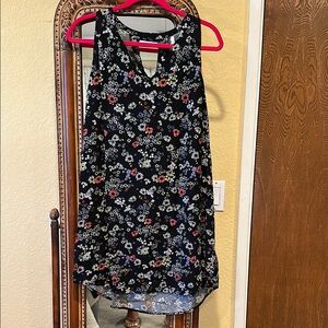 Old Navy Black Floral Mini Dress